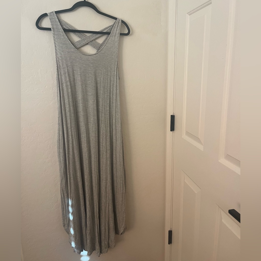 Cjla Striped Sleeveless Maxi Dress